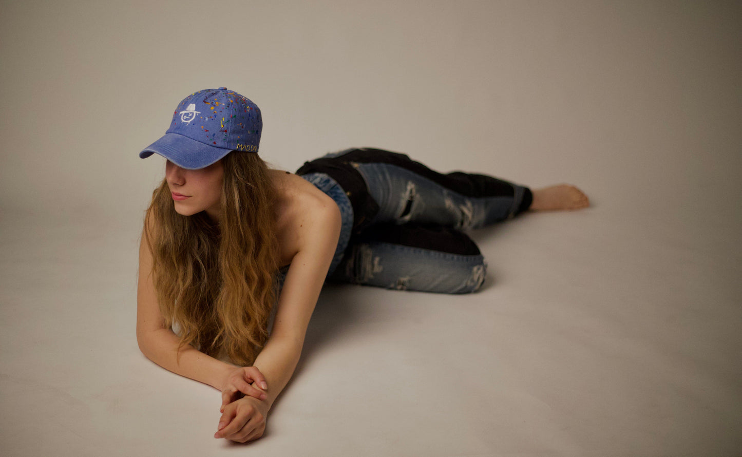 LIGHT DENIM MAD CAP Ludata Shapkarka