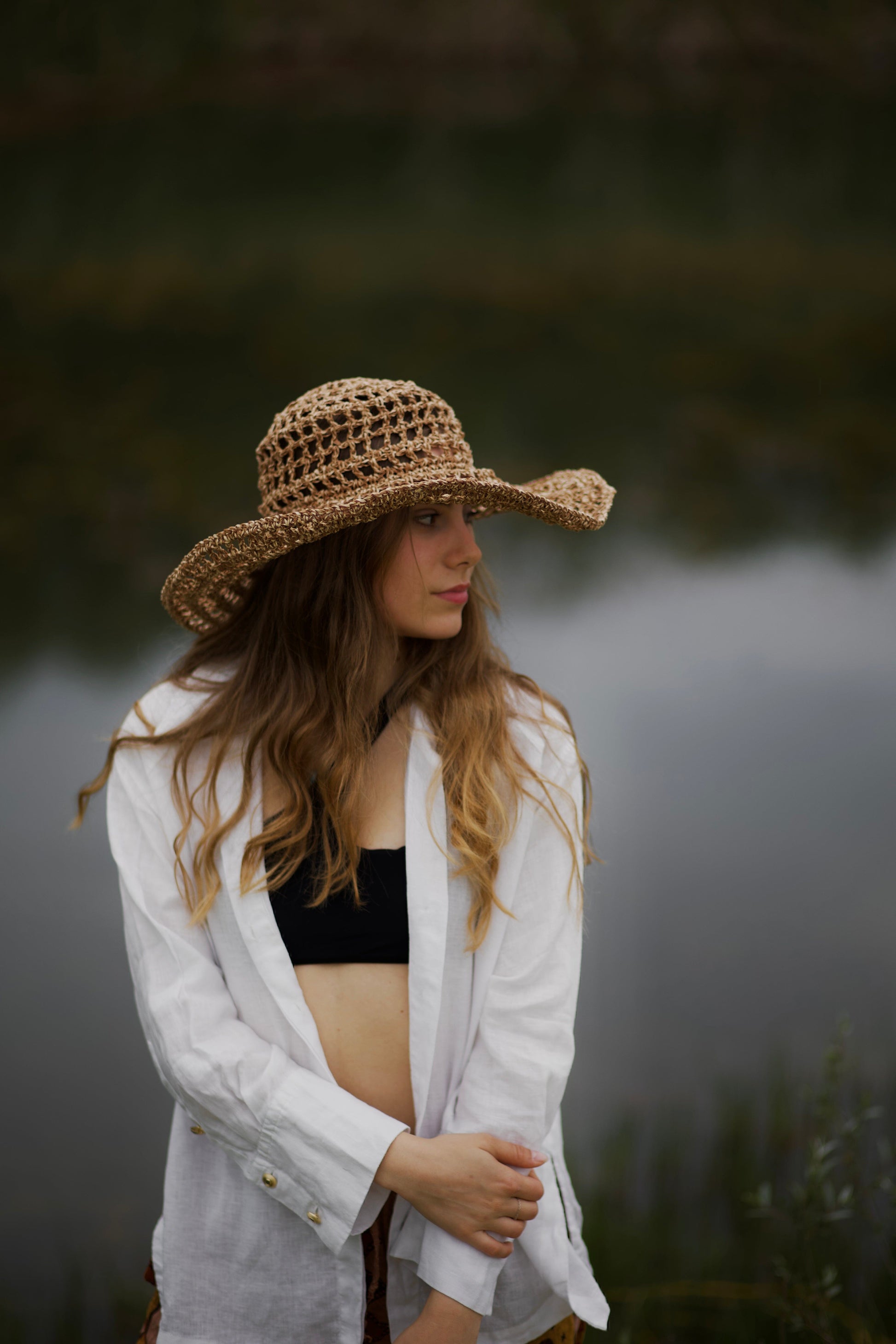 Плетена лятна шапка "Brown Sugar" madhatter