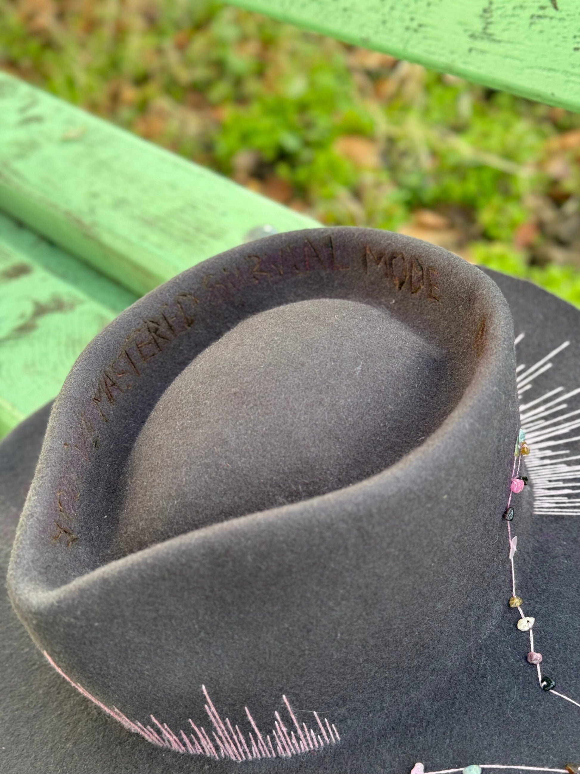 Шапка Федора “Pink precious” Fedora madhatter