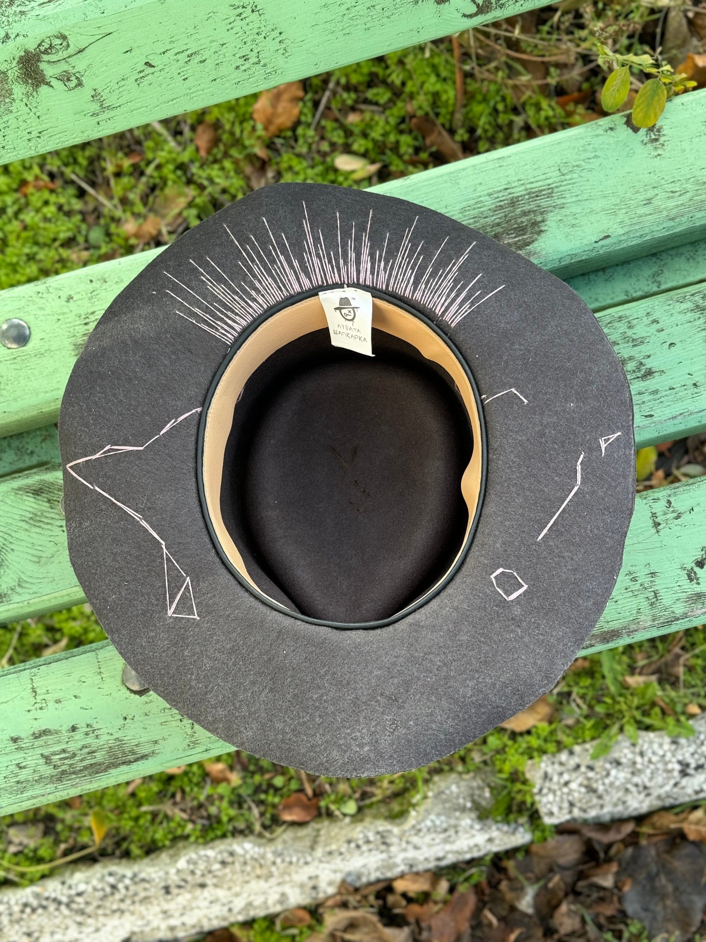 Шапка Федора “Pink precious” Fedora madhatter