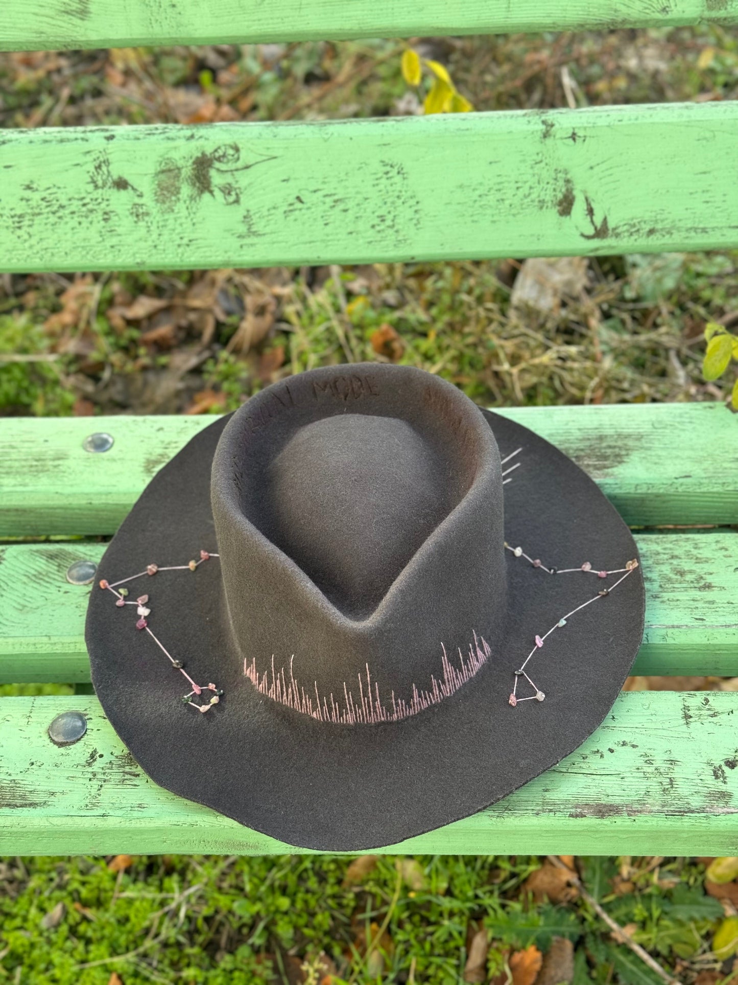 Шапка Федора “Pink precious” Fedora madhatter