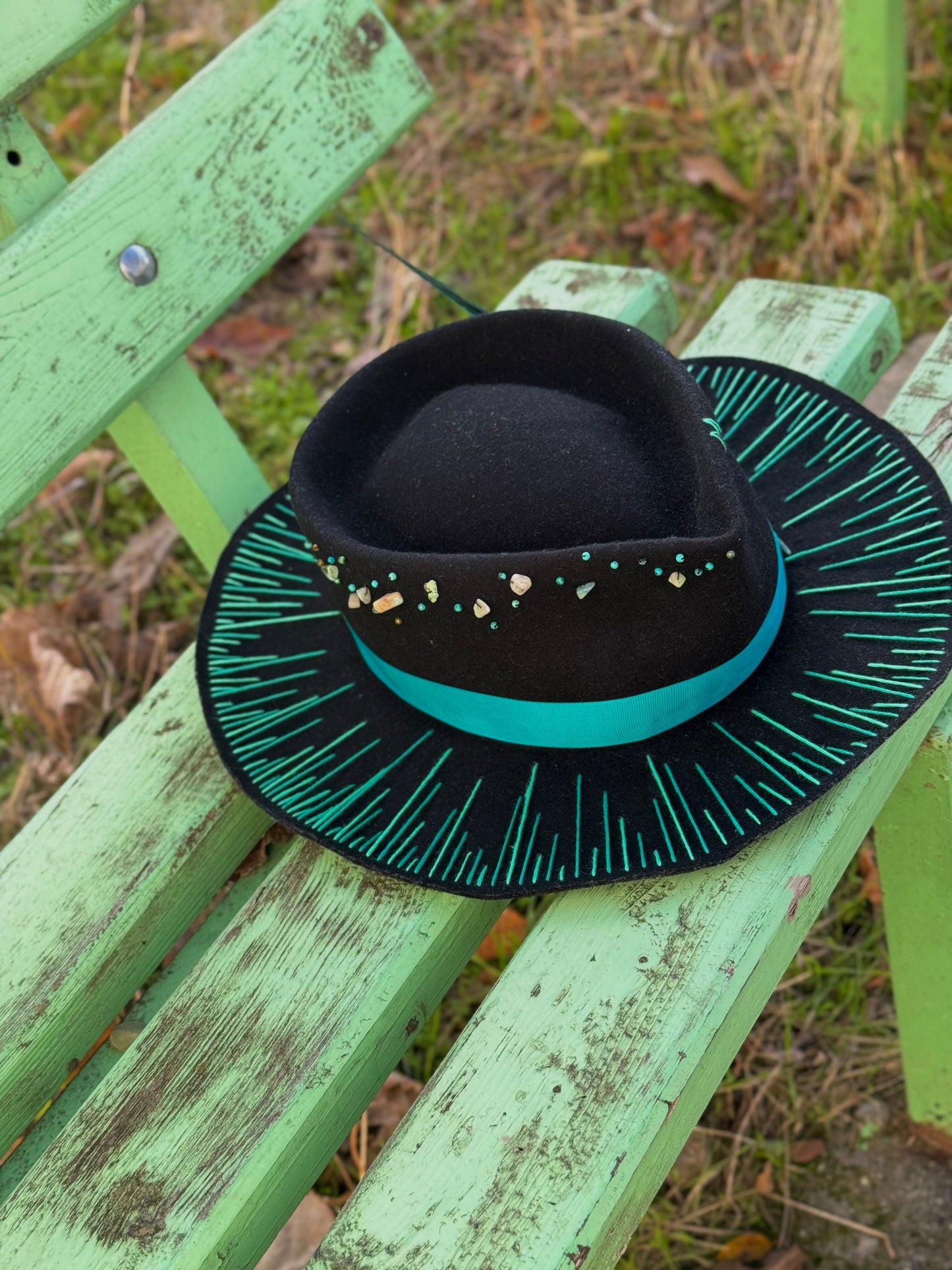 Шапка Федора “Turquoise” Fedora madhatter
