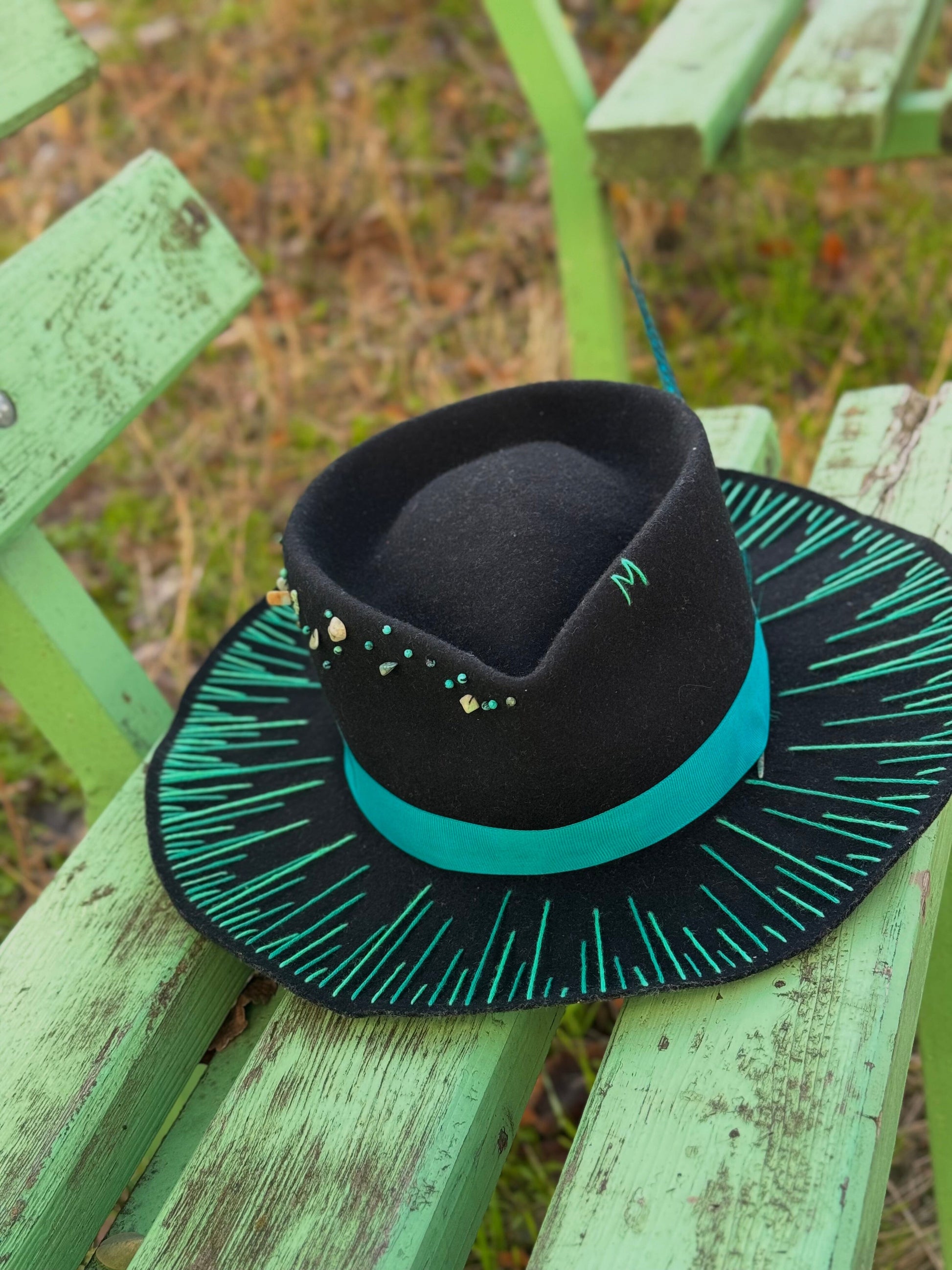 Шапка Федора “Turquoise” Fedora madhatter