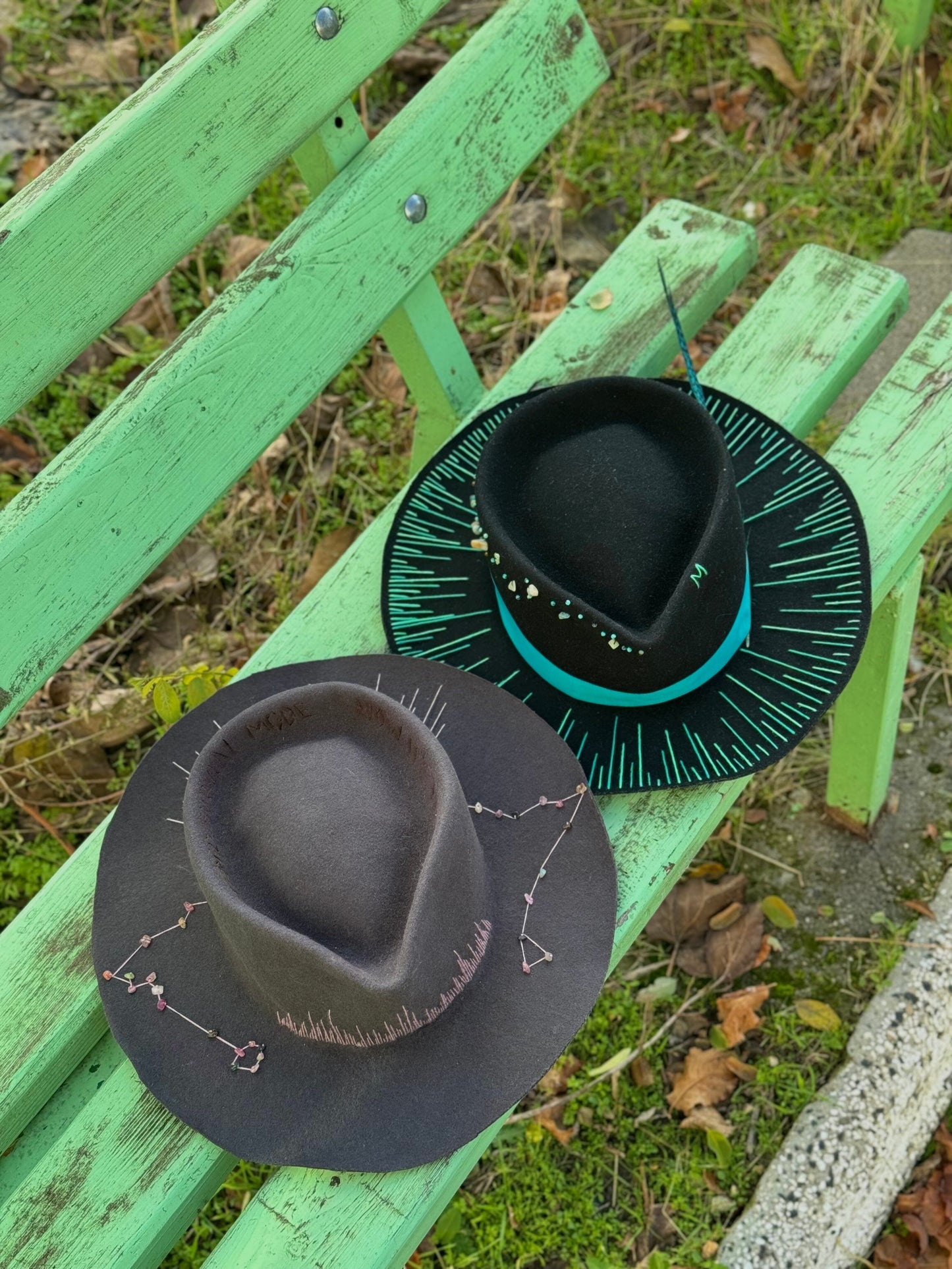Шапка Федора “Turquoise” Fedora madhatter