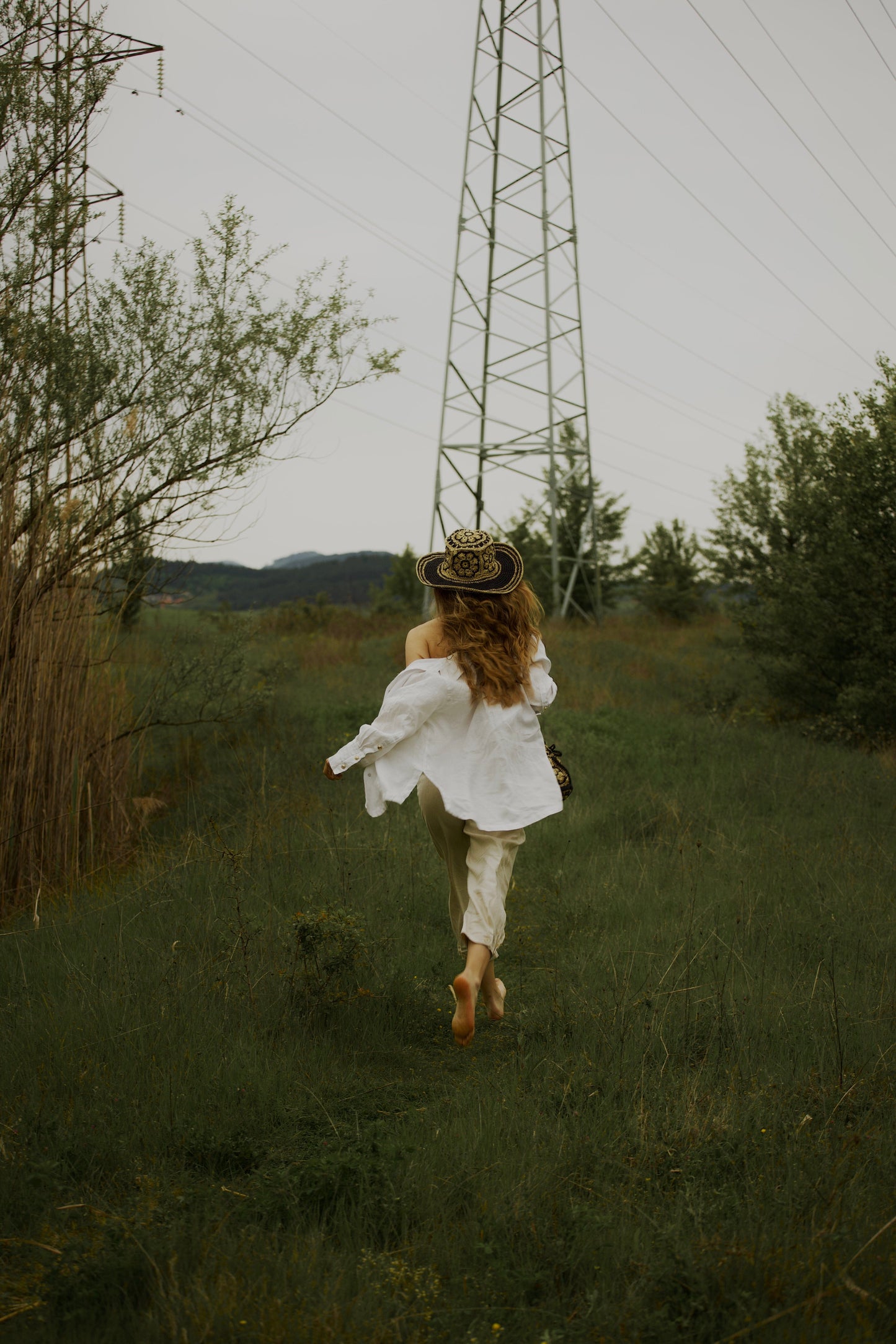 Шапка и чанта от рафия "Straw Daisy" madhatter
