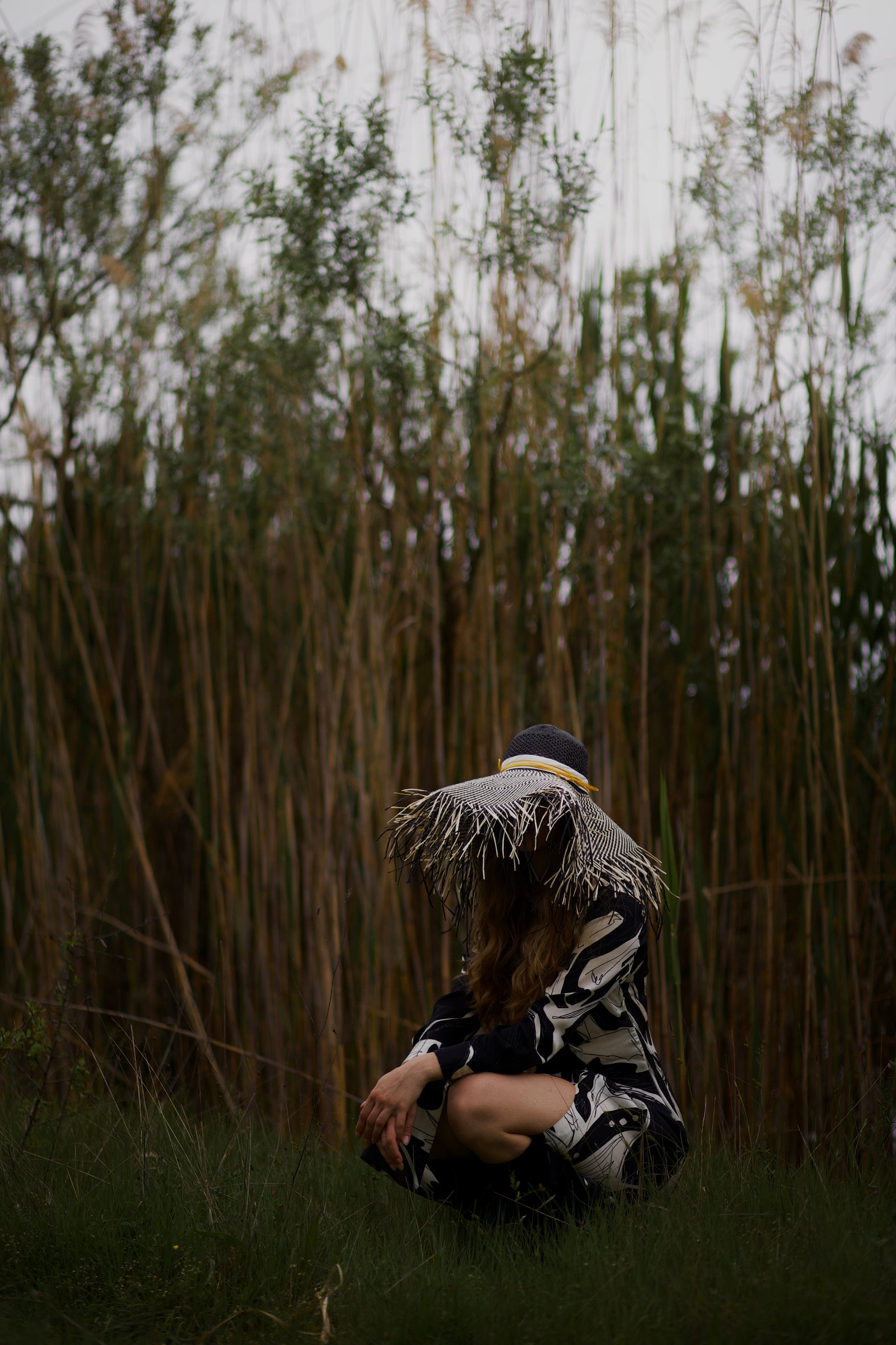 Сламена федора "Black and Yellow" madhatter