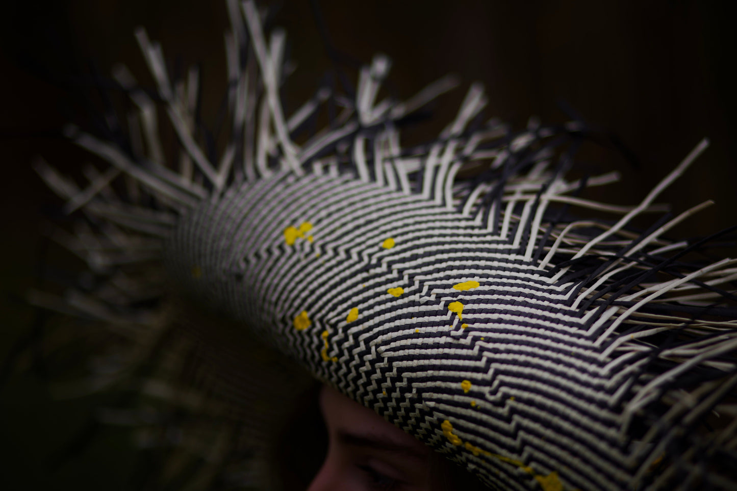 Сламена федора "Black and Yellow" madhatter