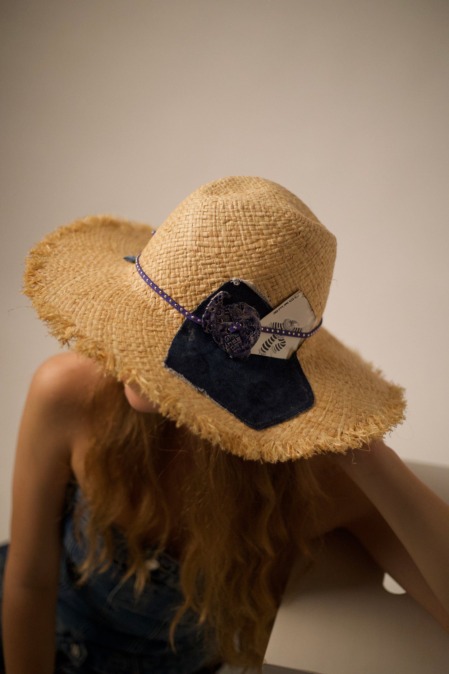 Сламена федора "Denim Poker" madhatter