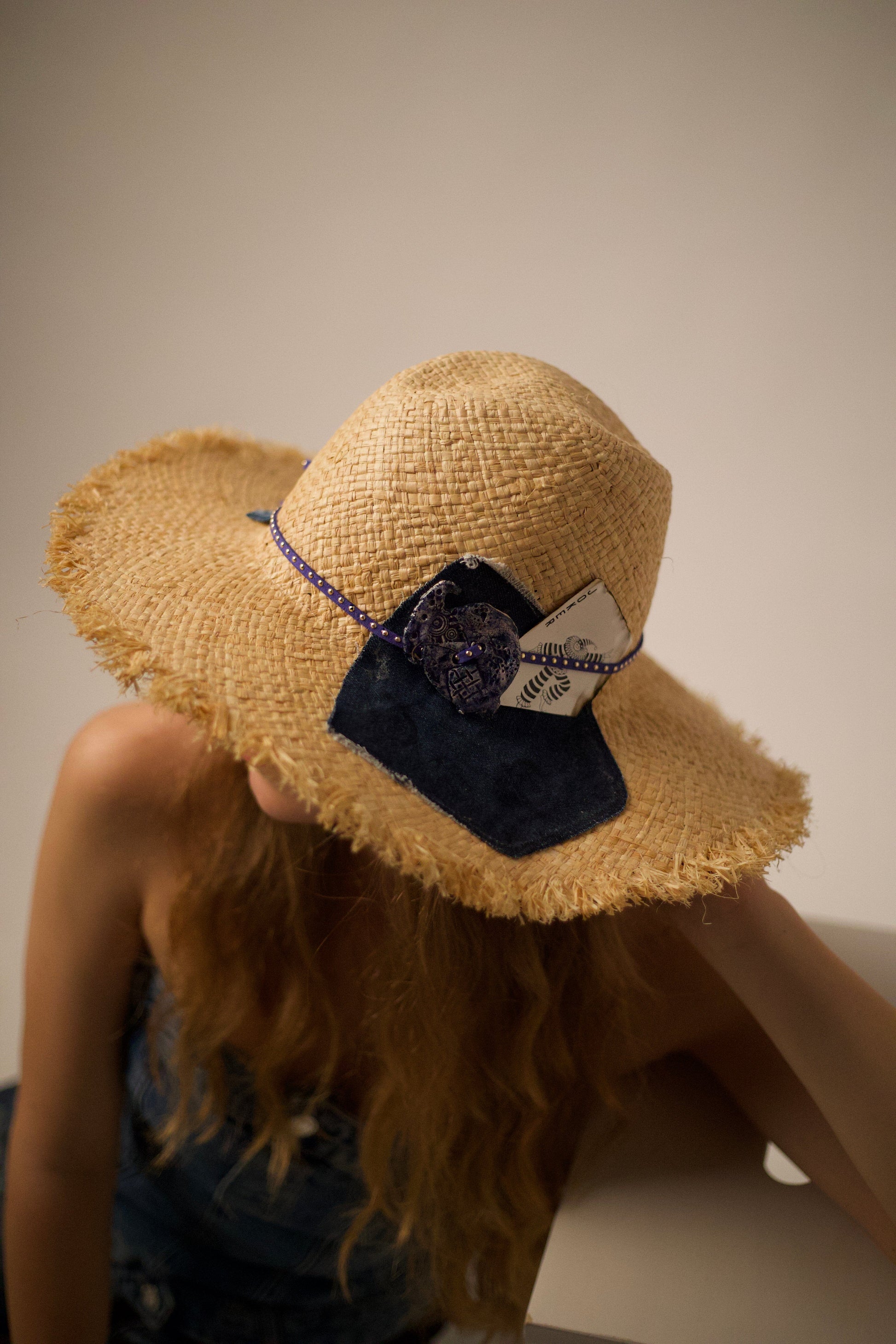 Сламена федора "Denim Poker" madhatter