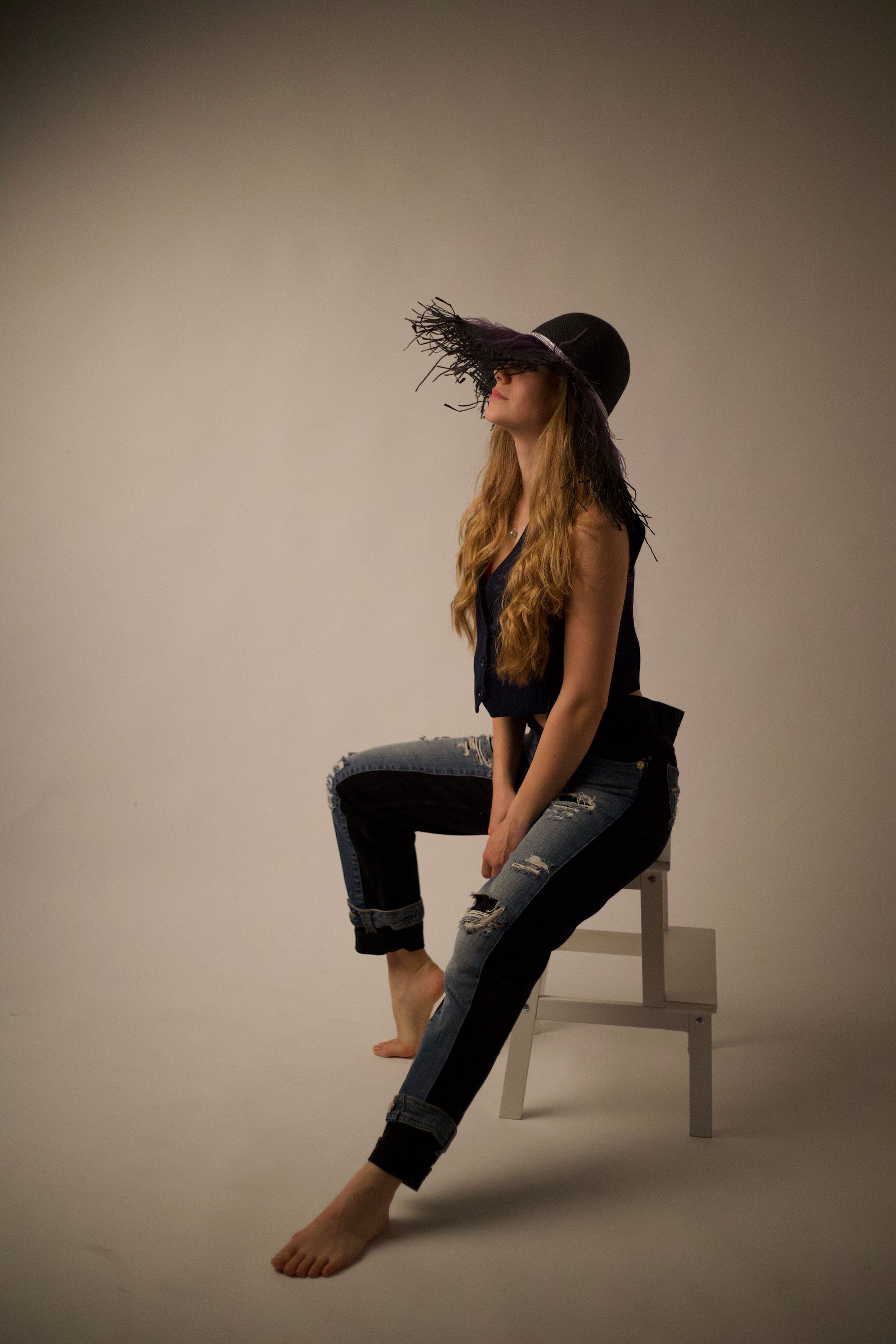 Сламена шапка "Dark Grace" madhatter