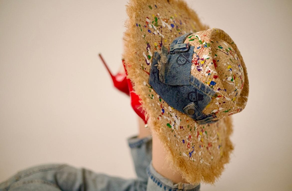 Сламена шапка "Heels and Sneakers" madhatter