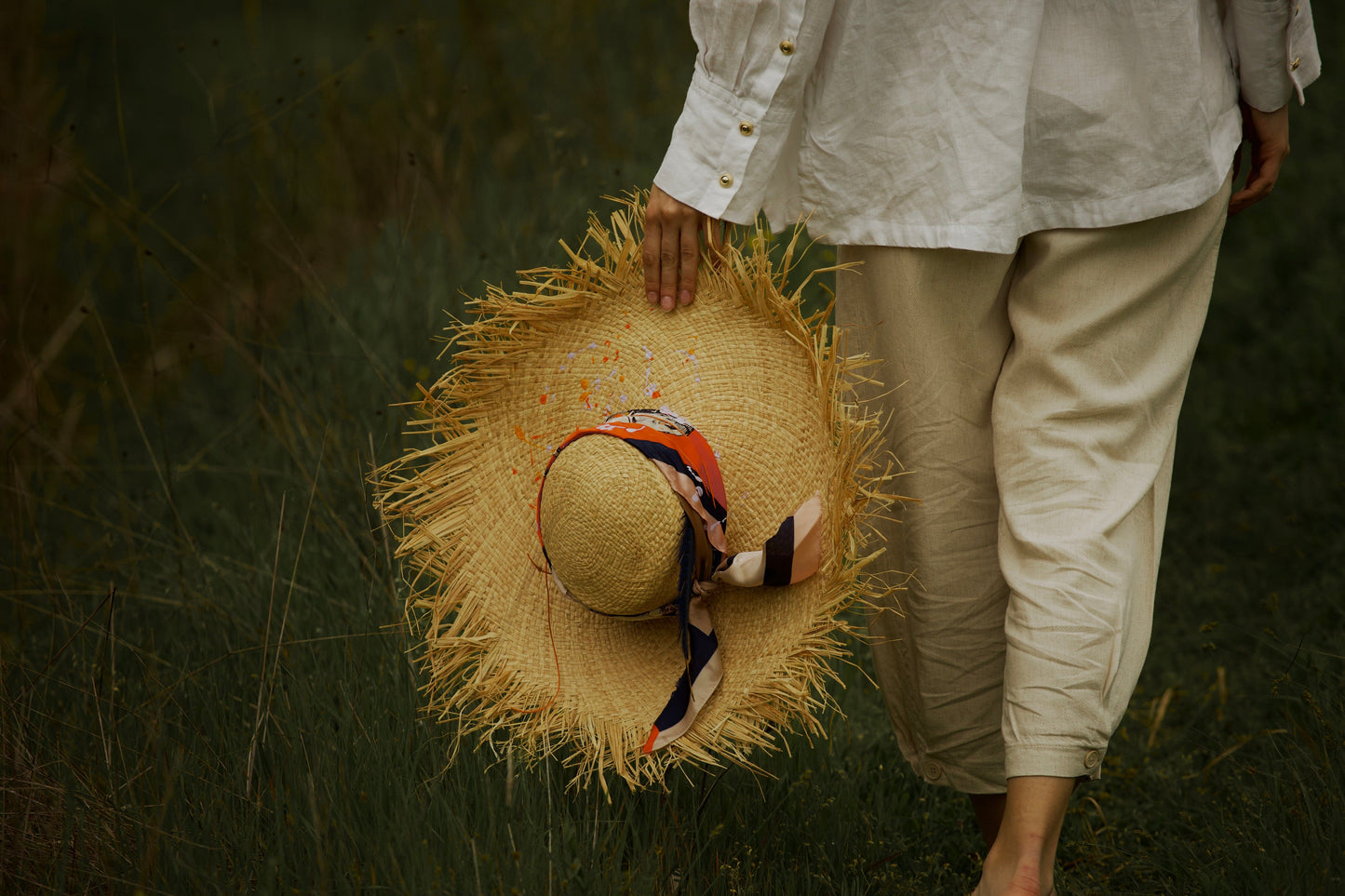 Сламена шапка "Ride with me" madhatter