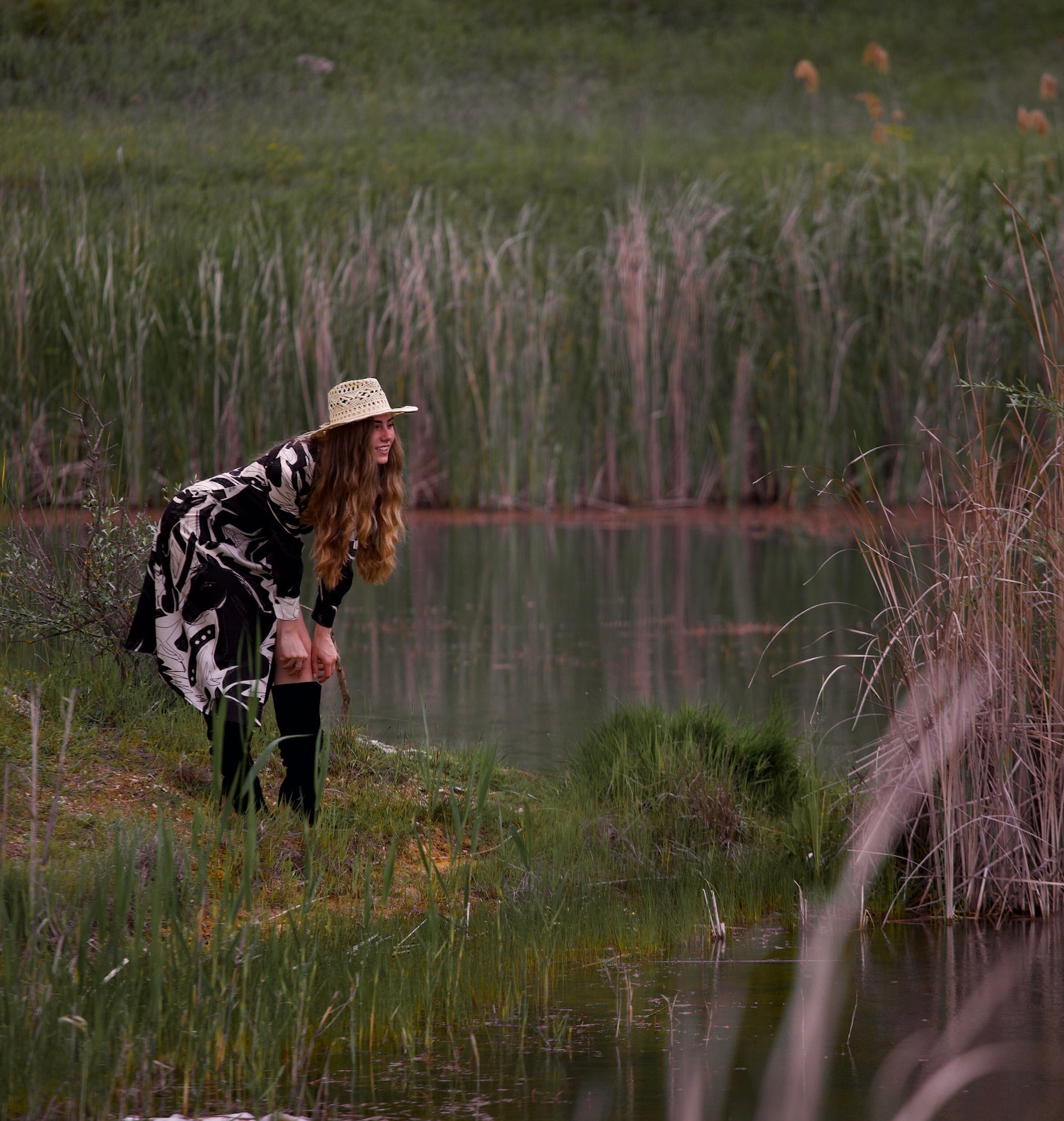 Сламена федора "Wild Flower" madhatter 